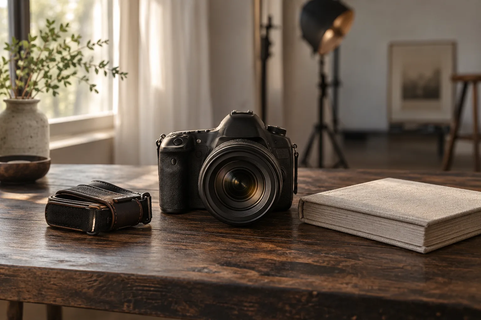 Camera equipment prepared for event photography
